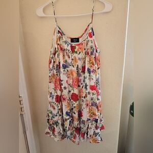 VICI Olivaceous Floral Ruffle Mini Dress | Small